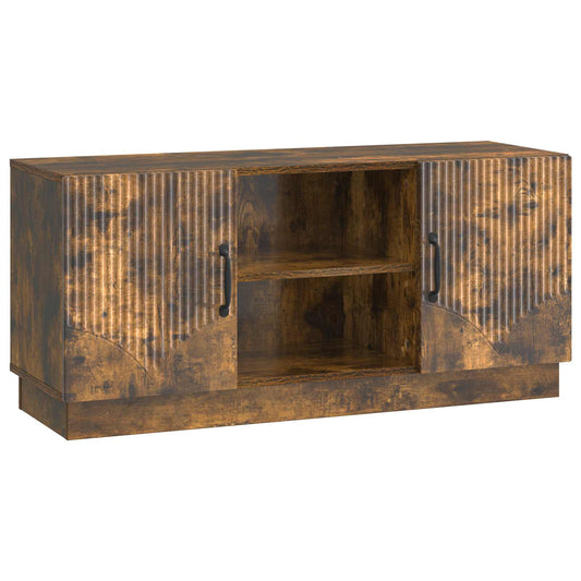 TV szekrény Füstös Tölgy 102 x 34,5 x 47 cm Szerelt Fa