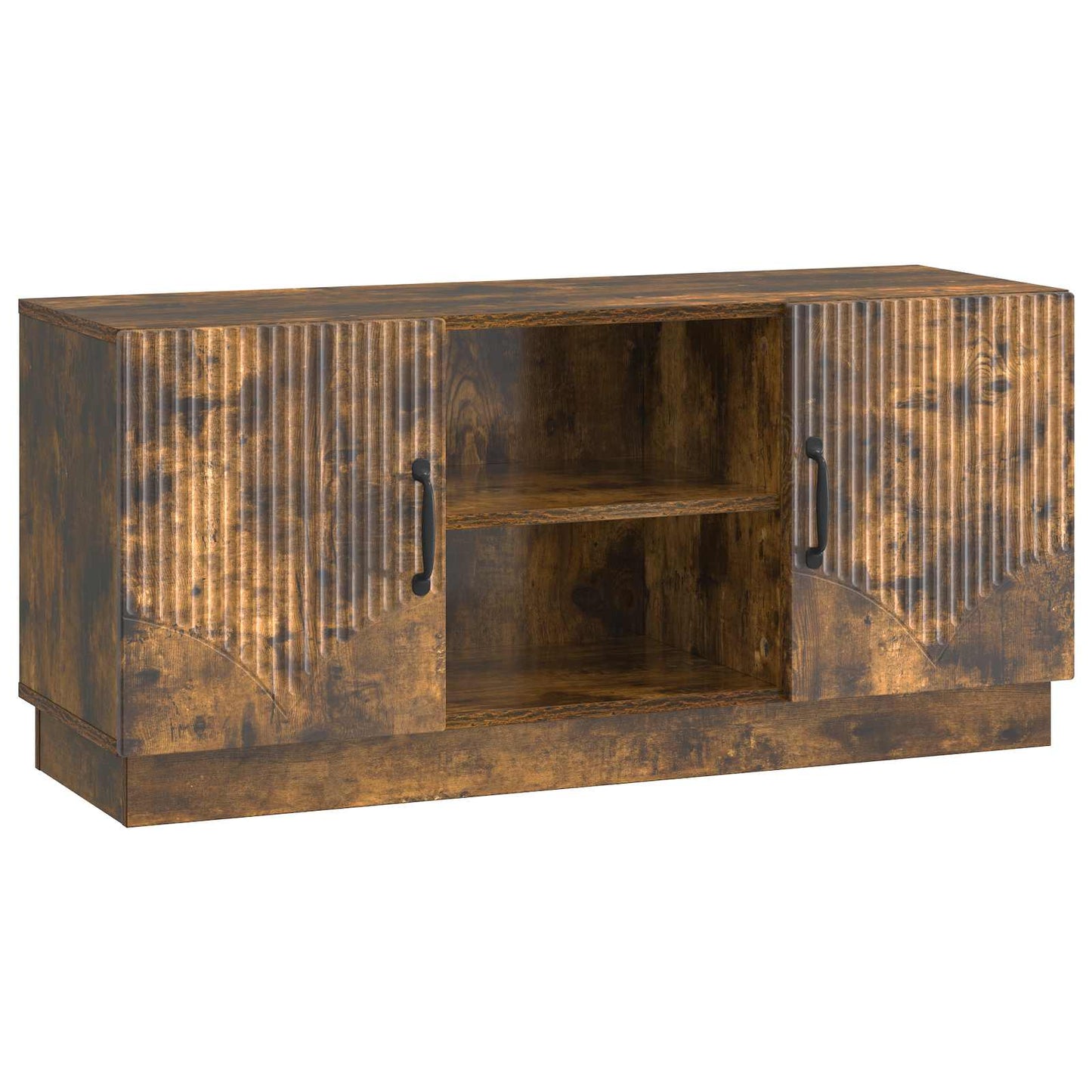 TV szekrény Füstös Tölgy 102 x 34,5 x 47 cm Szerelt Fa