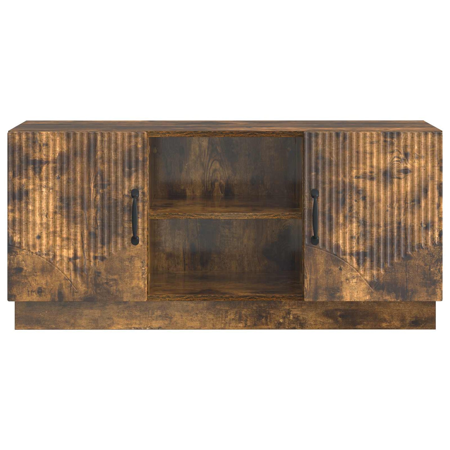 TV szekrény Füstös Tölgy 102 x 34,5 x 47 cm Szerelt Fa