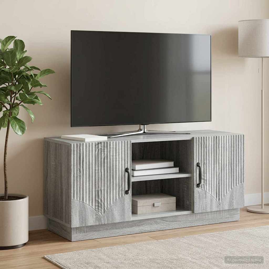 TV szekrény Szürke Sonoma 102 x 34,5 x 47 cm Szerelt Fa
