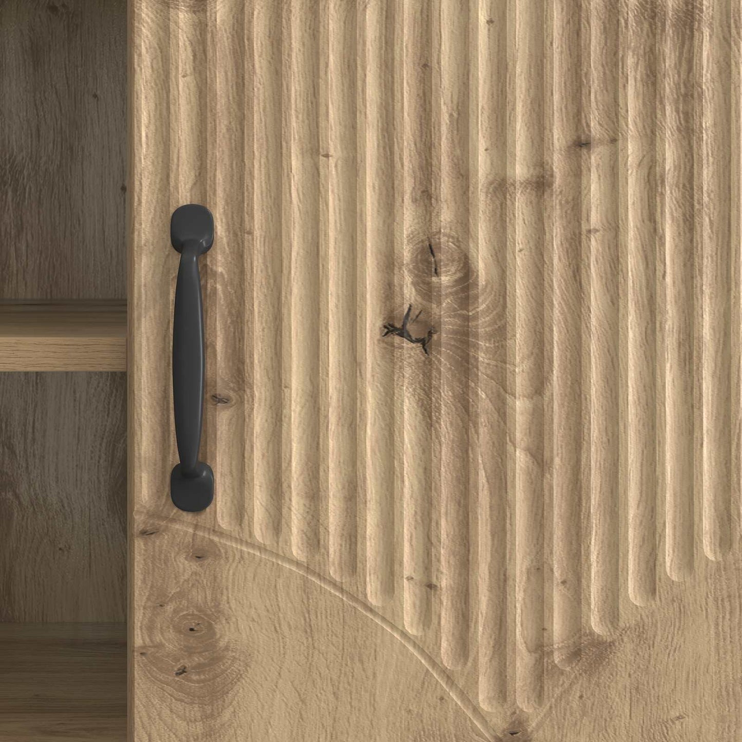 TV szekrény 102 x 34,5 x 47 cm Kézműves Tölgy Szerelt Fa