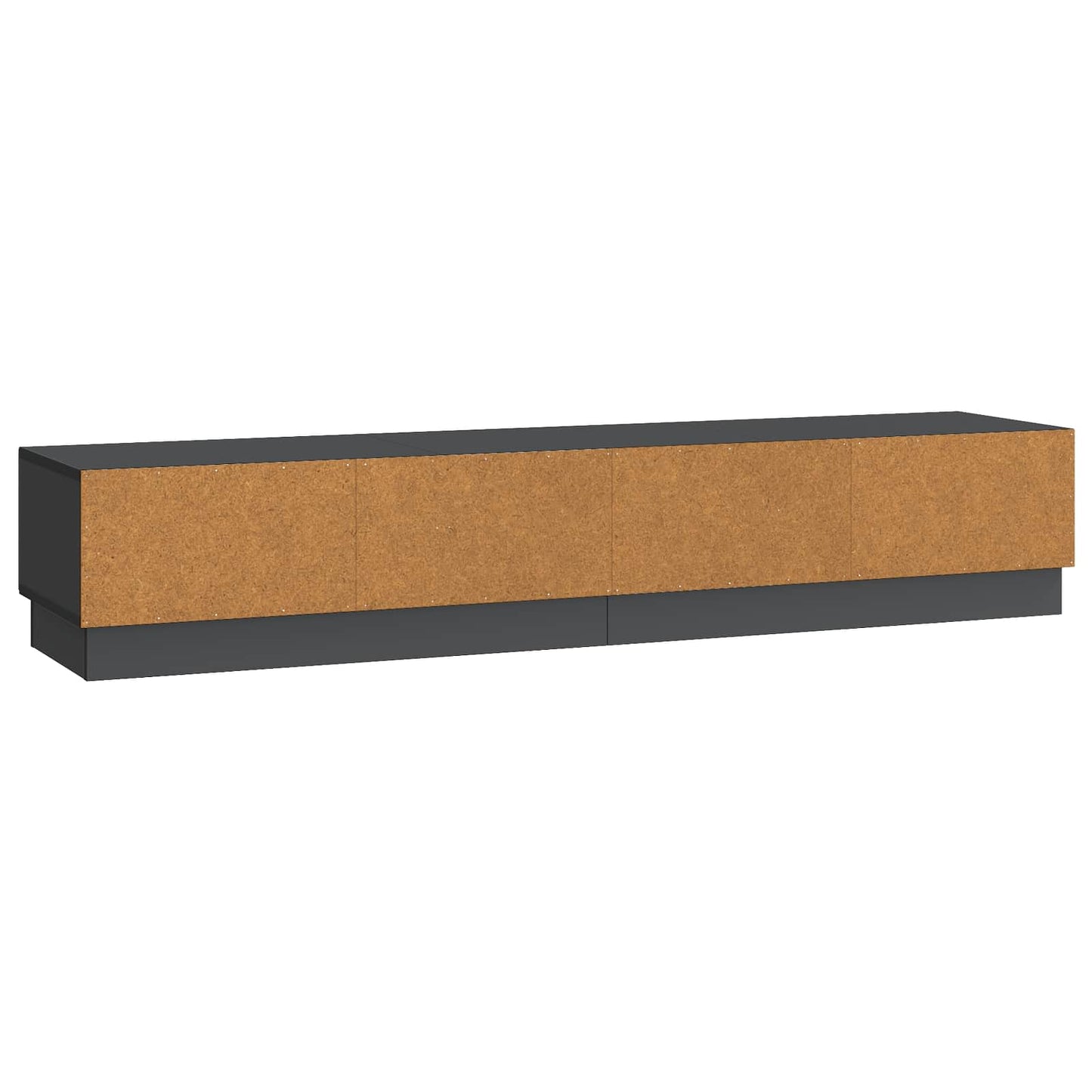TV szekrény fiókkal Fekete 147 x 34,5 x 27 cm Szerelt Fa