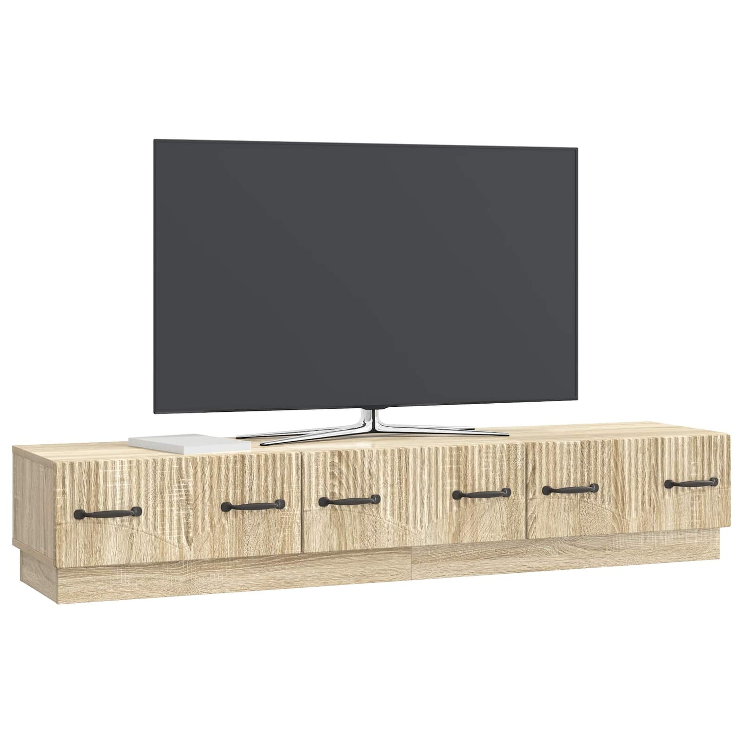 TV szekrény fiókkal Sonoma Tölgy 147 x 34,5 x 27 cm Szerelt Fa
