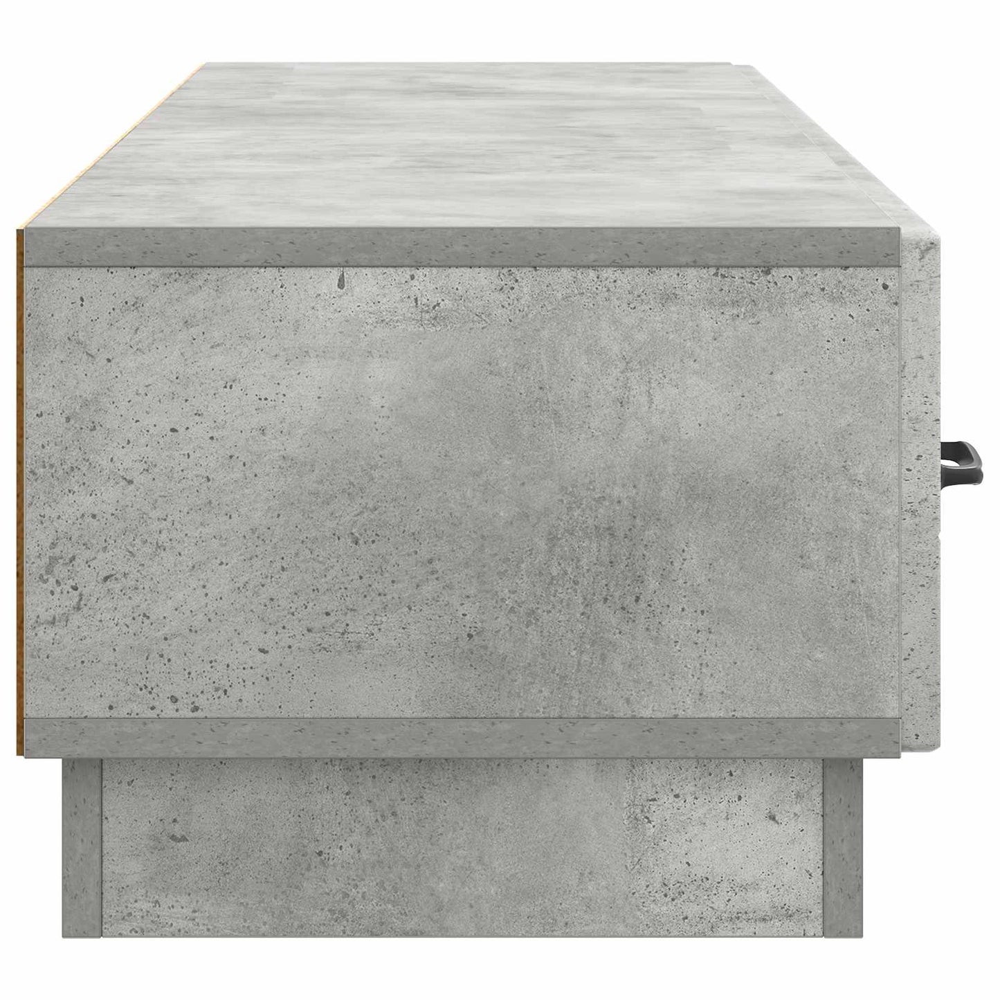 TV szekrény fiókkal Betonszürke 147 x 34,5 x 27 cm Szerelt Fa