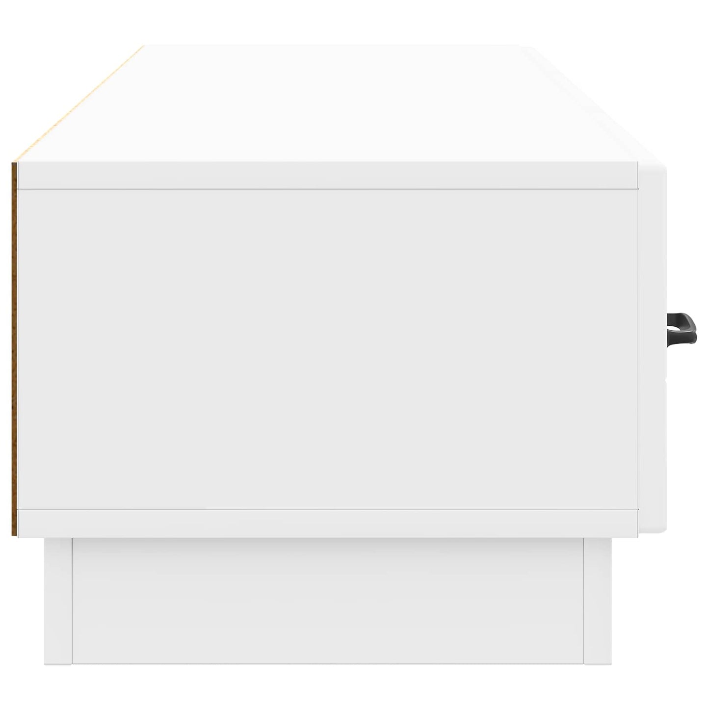 TV szekrény Magasfényű Fehér 147 x 34,5 x 27 cm Szerelt Fa