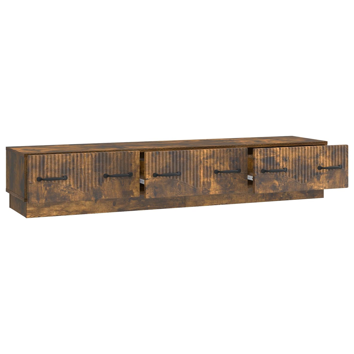 TV szekrény fiókkal Füstös Tölgy 147 x 34,5 x 27 cm Szerelt Fa