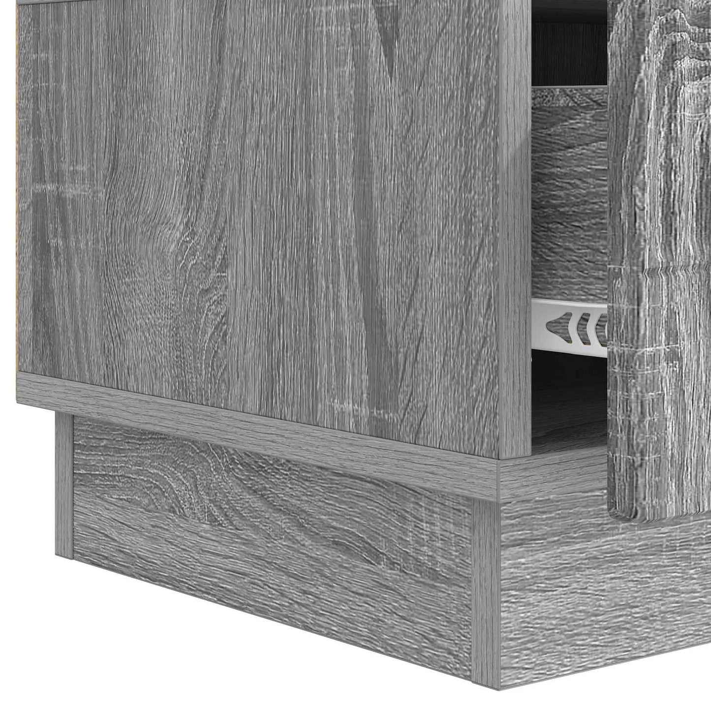TV szekrény fiókkal Szürke Sonoma 147 x 34,5 x 27 cm Szerelt Fa