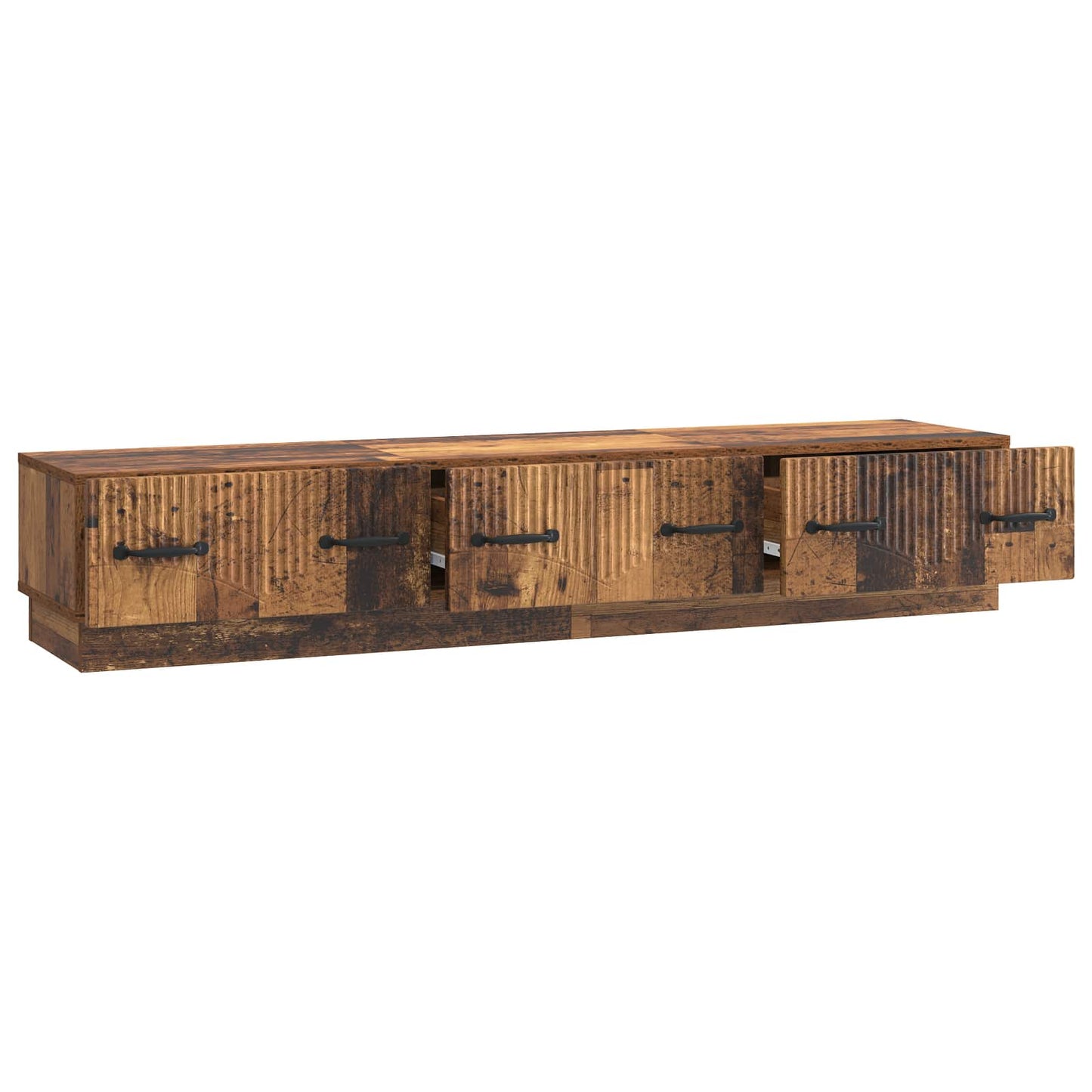 TV szekrény fiókkal Antik Fa 147 x 34,5 x 27 cm Szerelt Fa