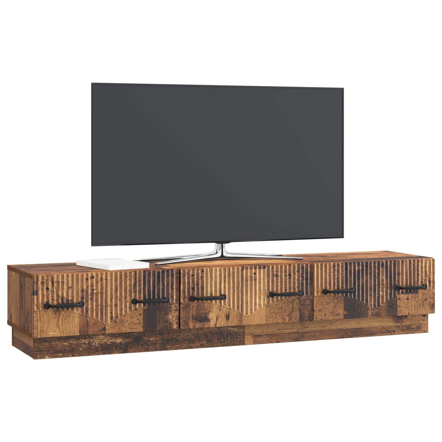 TV szekrény fiókkal Antik Fa 147 x 34,5 x 27 cm Szerelt Fa