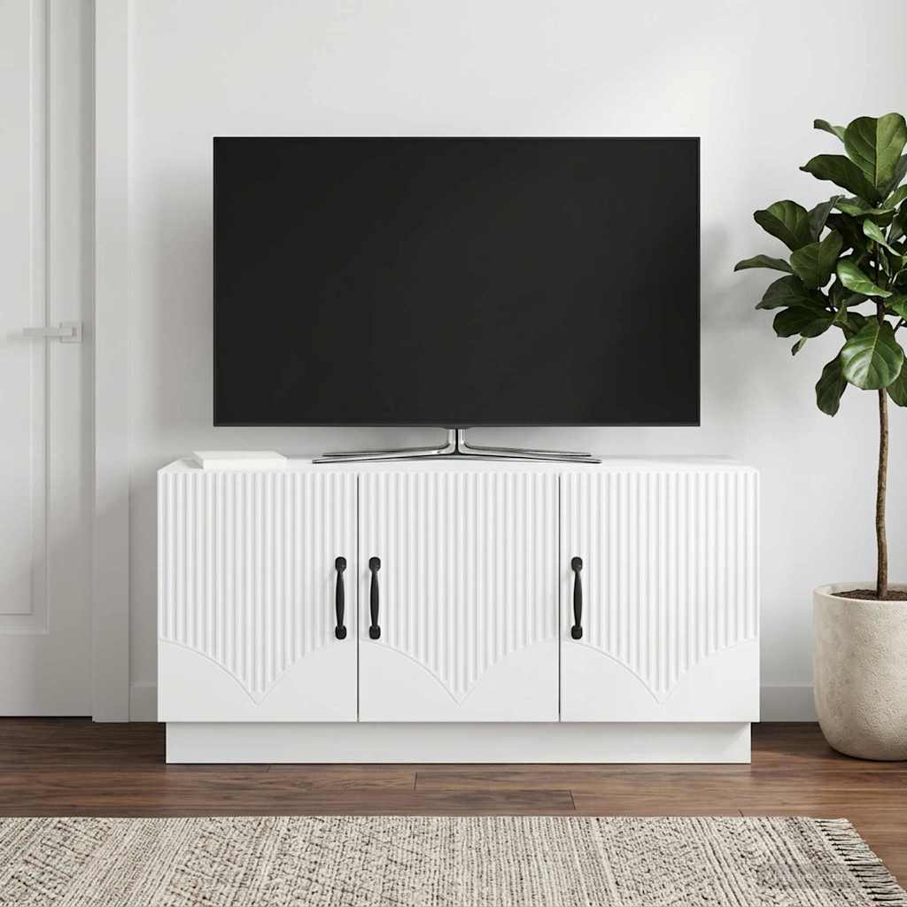 TV szekrény Fehér 99 x 34,5 x 47 cm Szerelt Fa