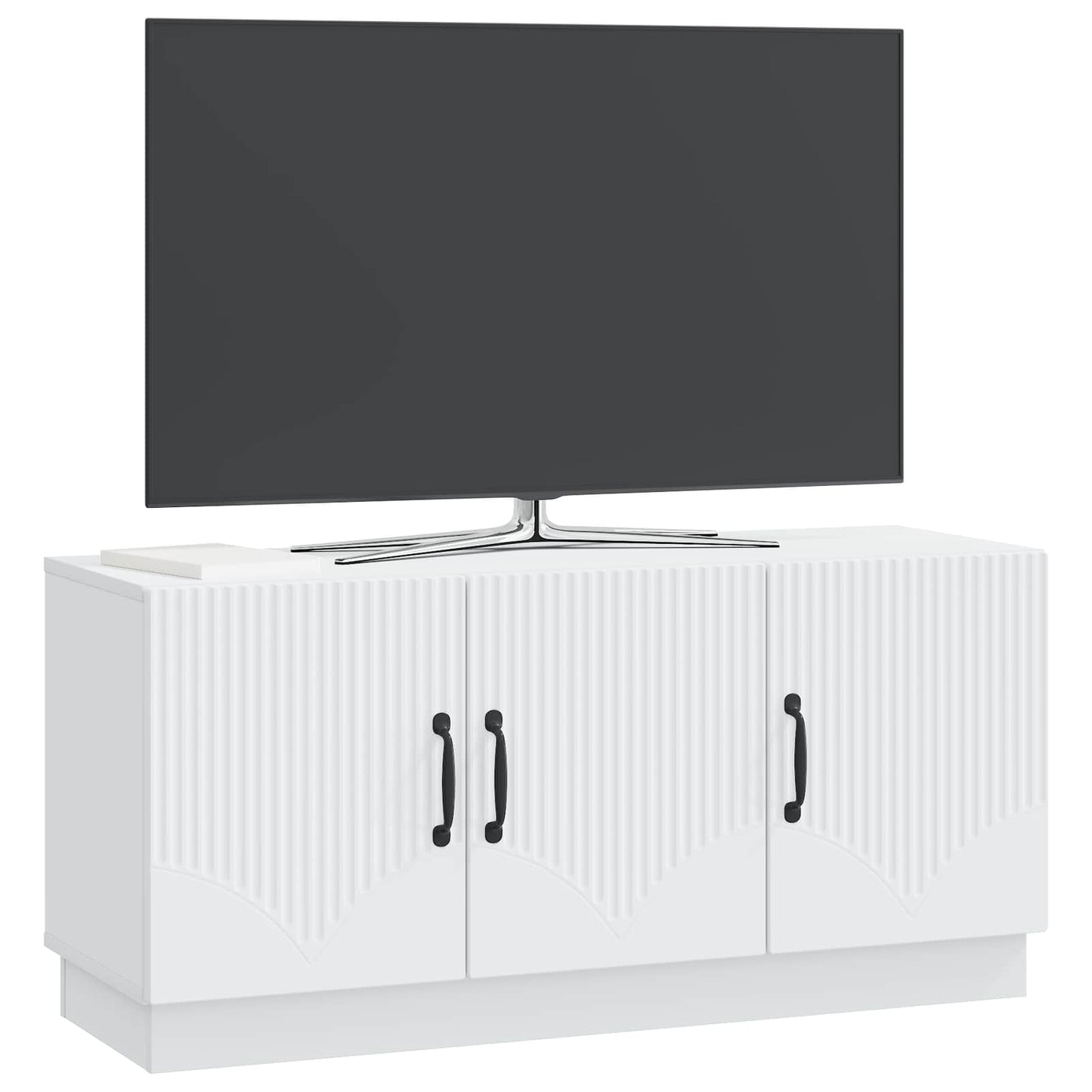 TV szekrény Fehér 99 x 34,5 x 47 cm Szerelt Fa