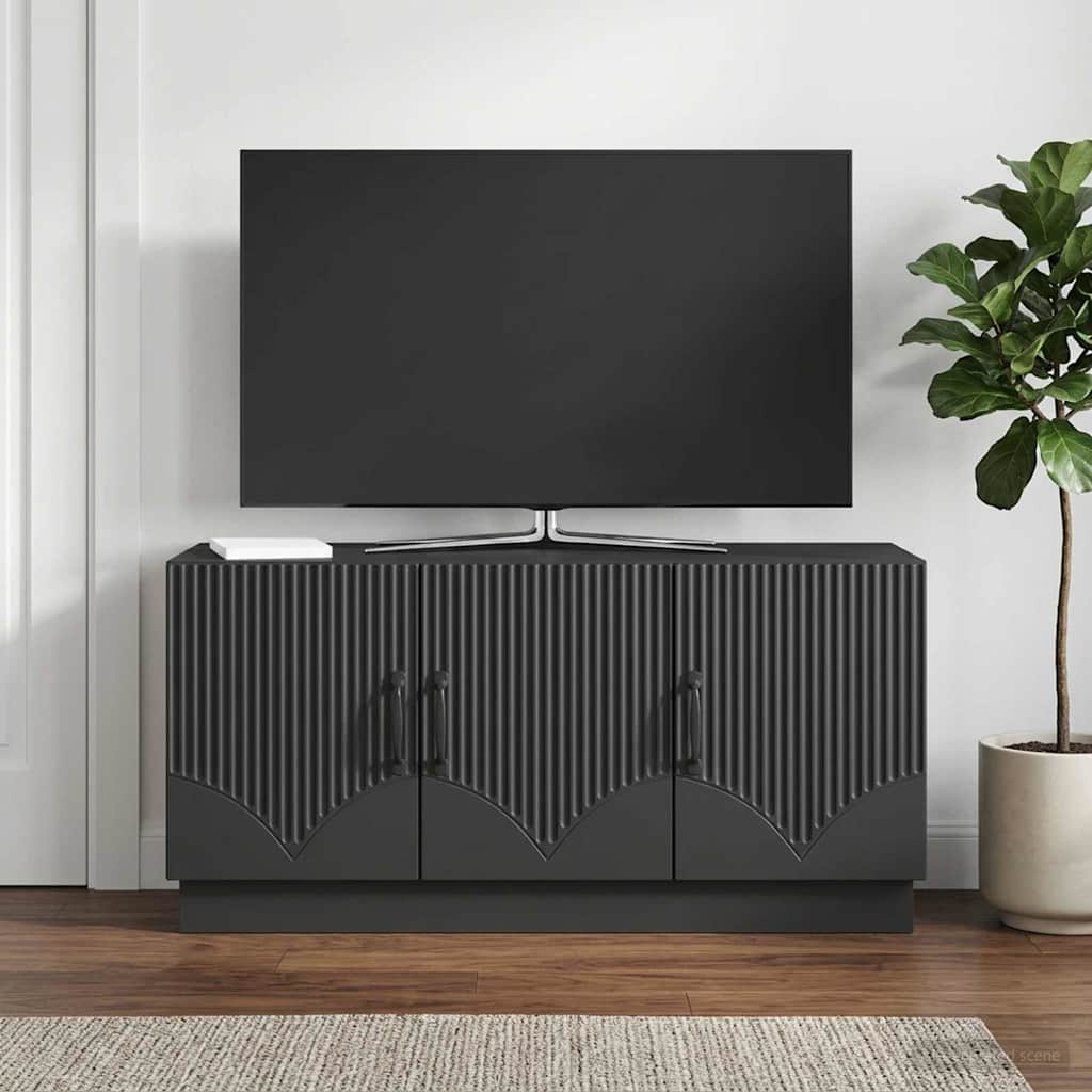 TV szekrény Fekete 99 x 34,5 x 47 cm Szerelt Fa