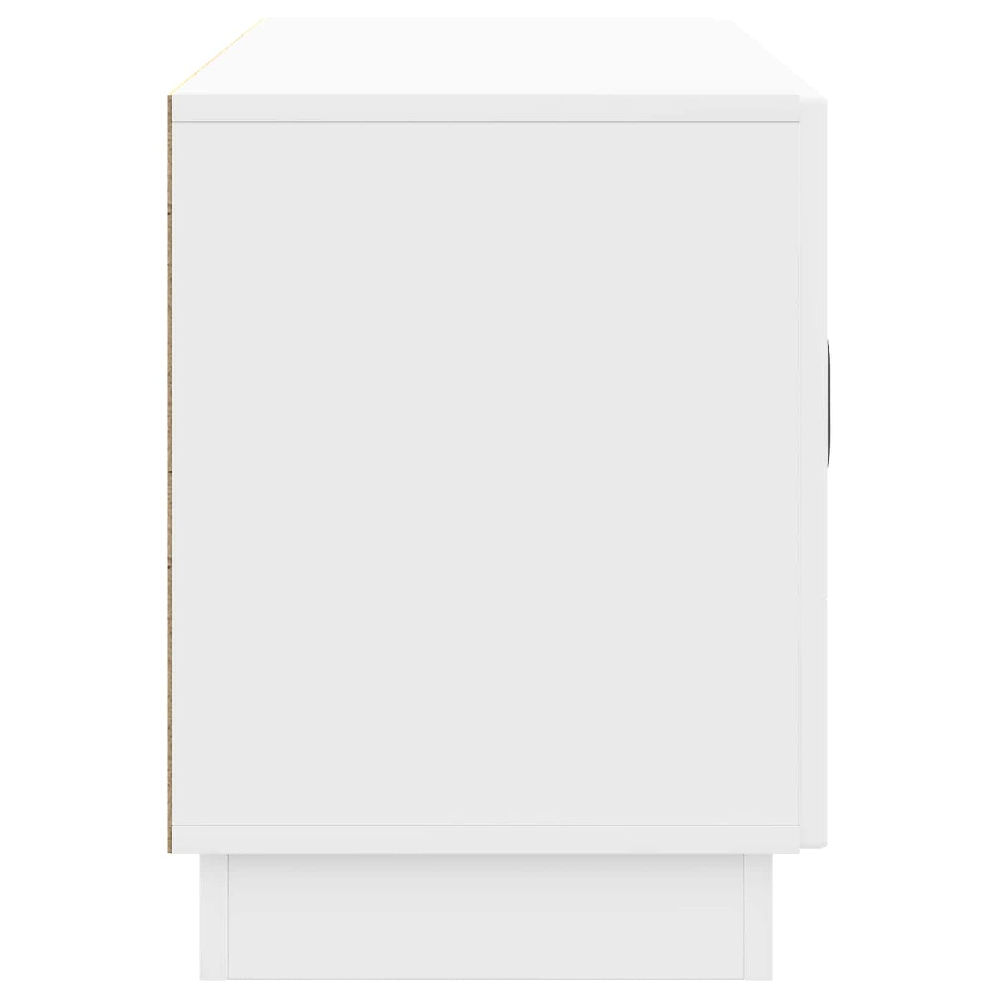 TV szekrény Magasfényű Fehér 99 x 34,5 x 47 cm Szerelt Fa