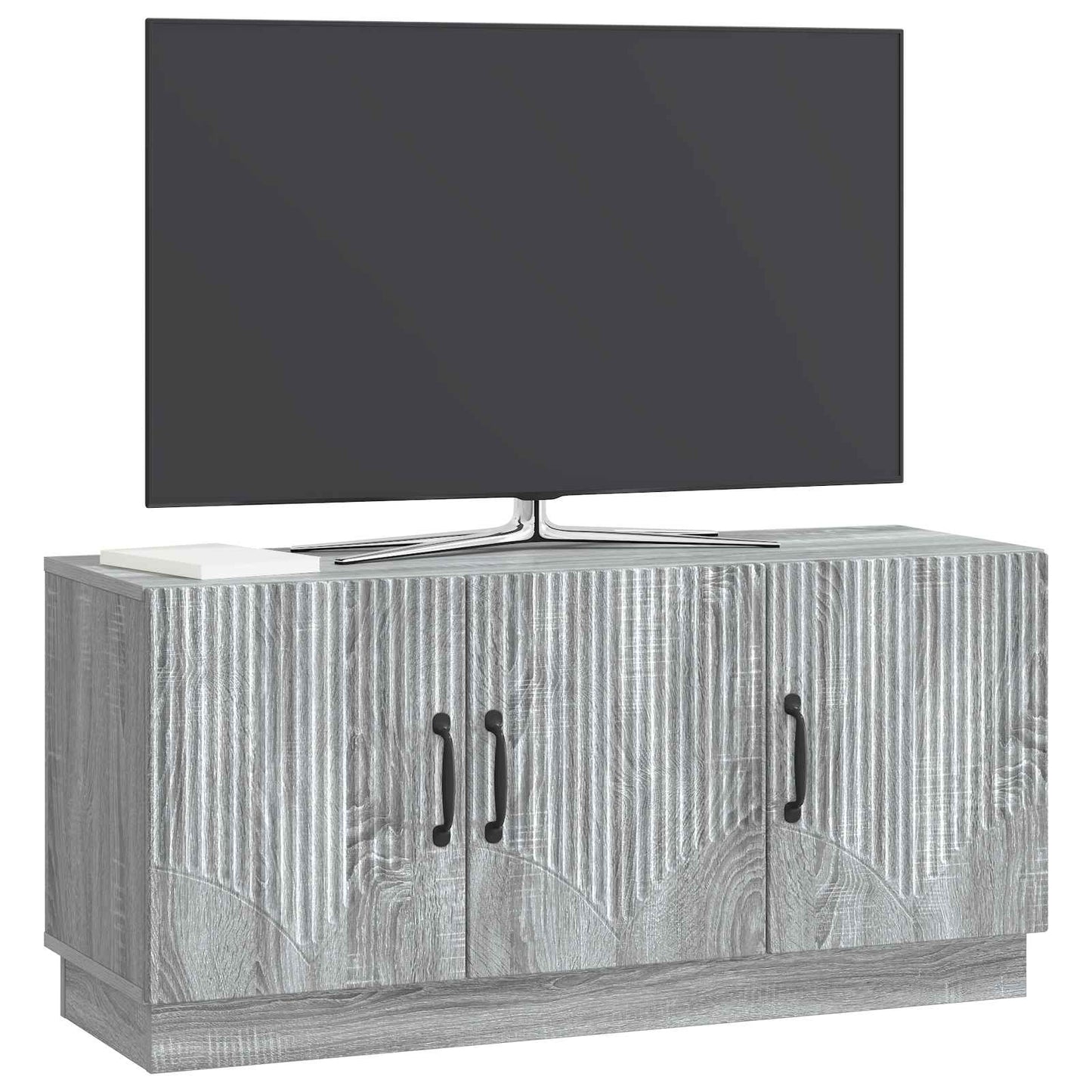 TV szekrény Szürke Sonoma 99 x 34,5 x 47 cm Szerelt Fa