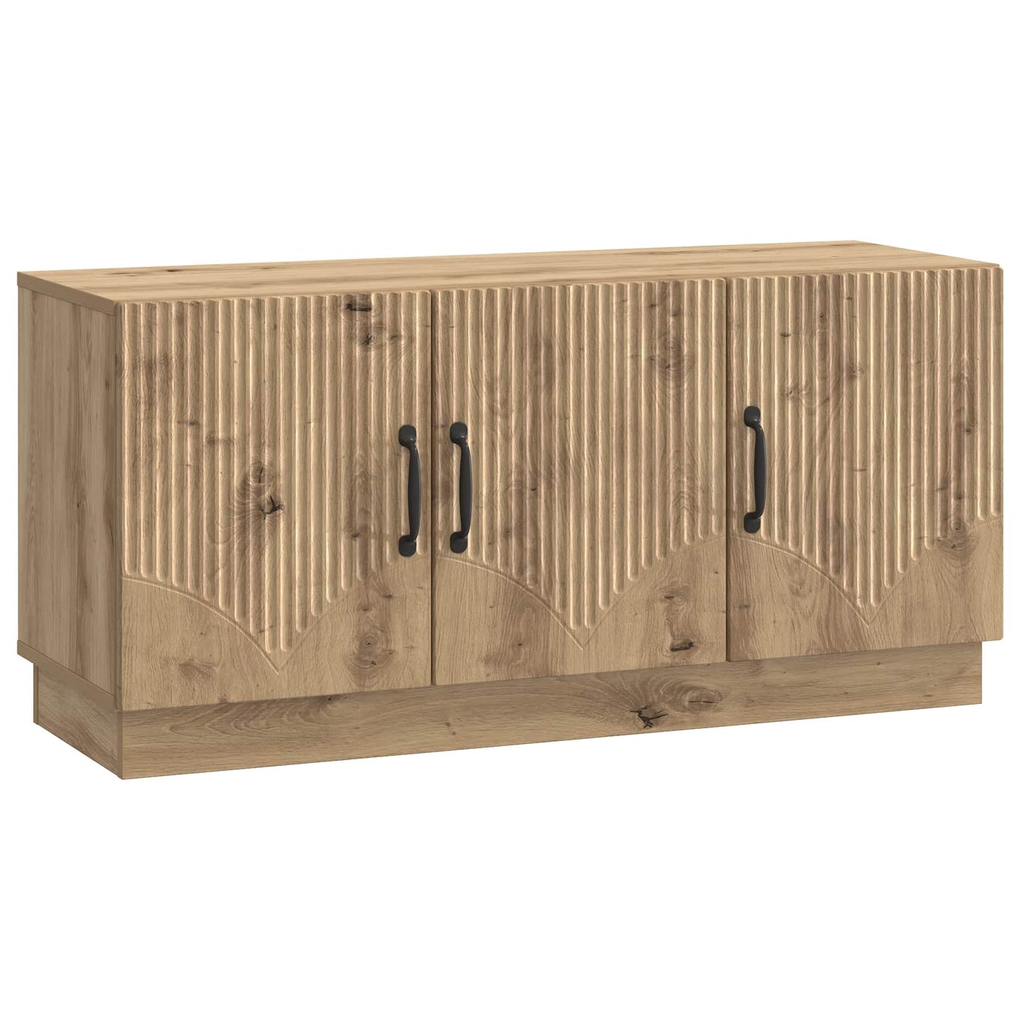 TV szekrény 99 x 34,5 x 47 cm Kézműves Tölgy Szerelt Fa
