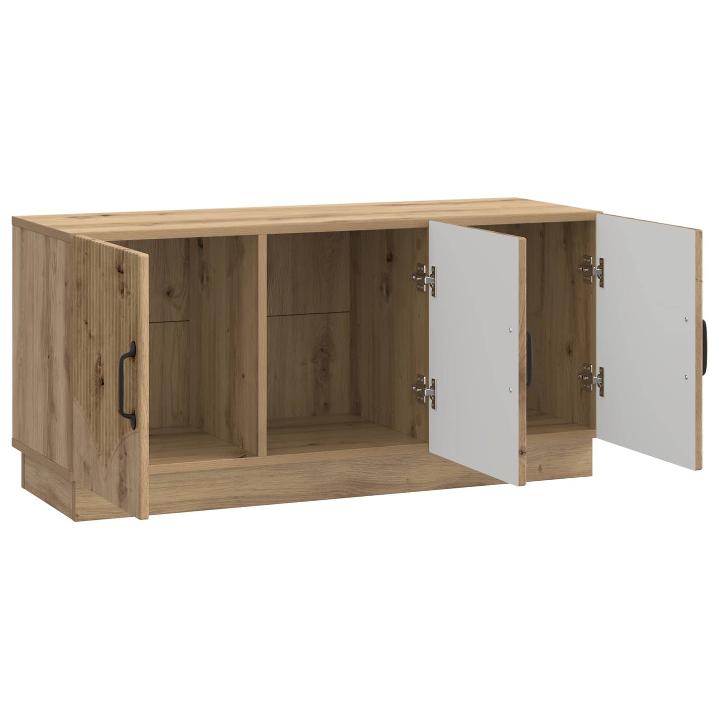 TV szekrény 99 x 34,5 x 47 cm Kézműves Tölgy Szerelt Fa