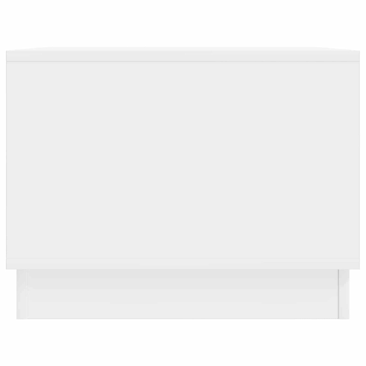 Dohányzóasztal Magasfényű Fehér 90 x 50 x 37 cm Szerelt Fa