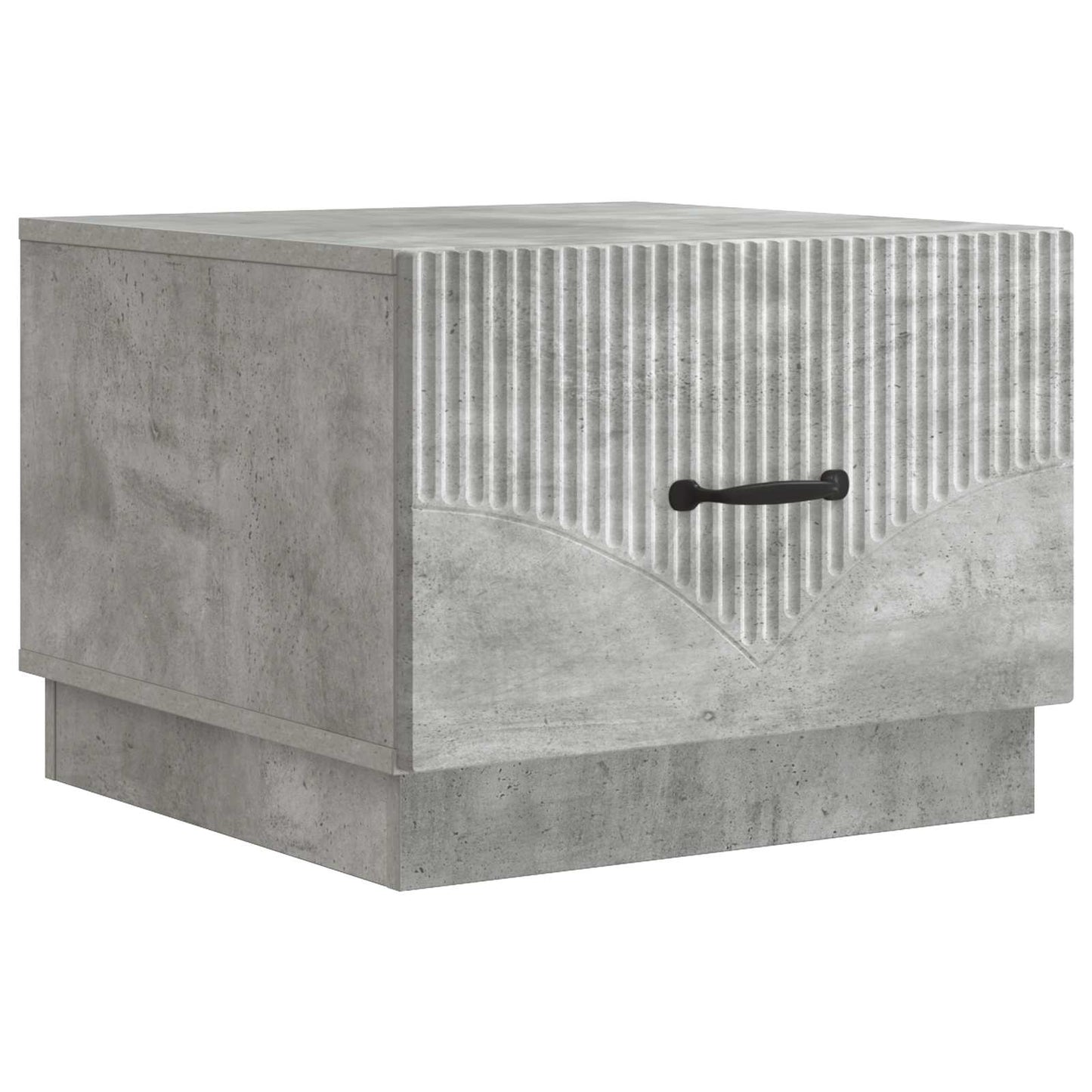 Dohányzóasztal fiókkal Betonszürke 49 x 50 x 37 cm Szerelt Fa