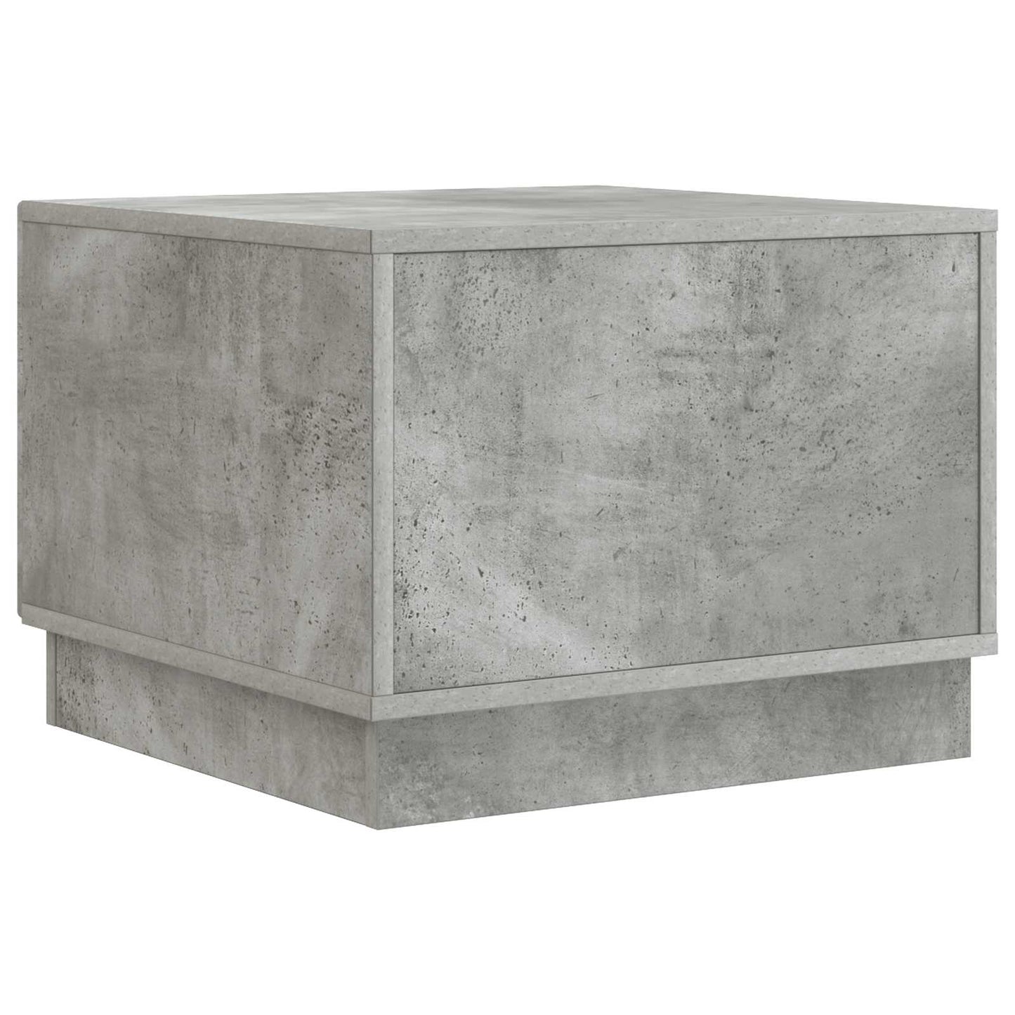 Dohányzóasztal fiókkal Betonszürke 49 x 50 x 37 cm Szerelt Fa