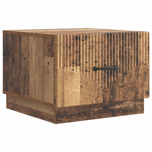 Dohányzóasztal fiókkal Antik Fa 49 x 50 x 37 cm Szerelt Fa