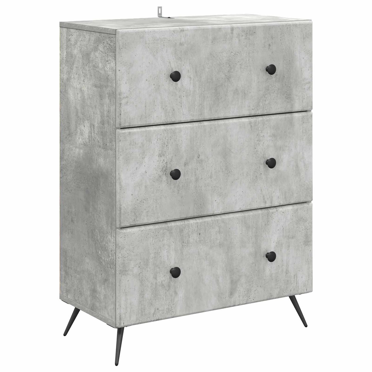 Fiókos szekrény Betonszürke 66 x 34,5 x 90 cm Szerelt Fa