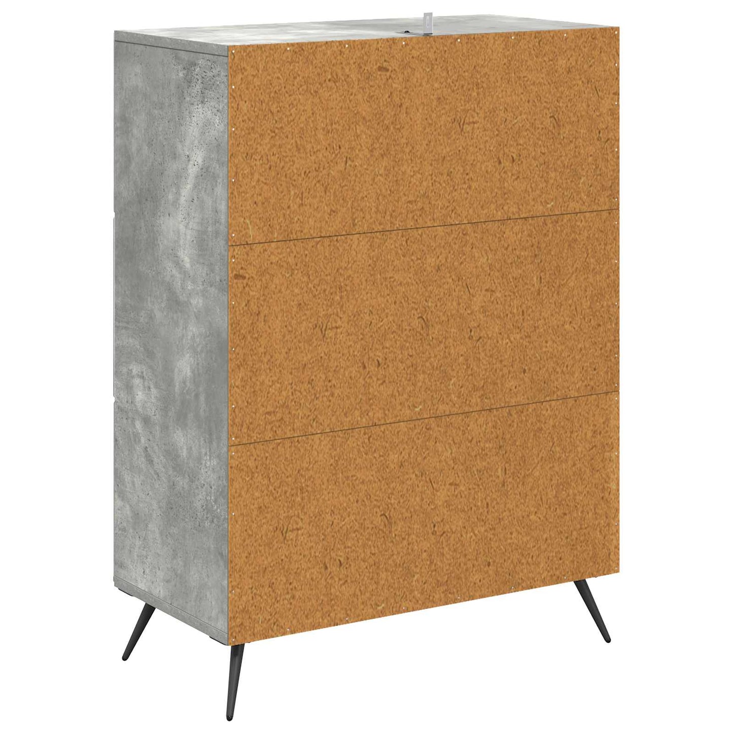 Fiókos szekrény Betonszürke 66 x 34,5 x 90 cm Szerelt Fa