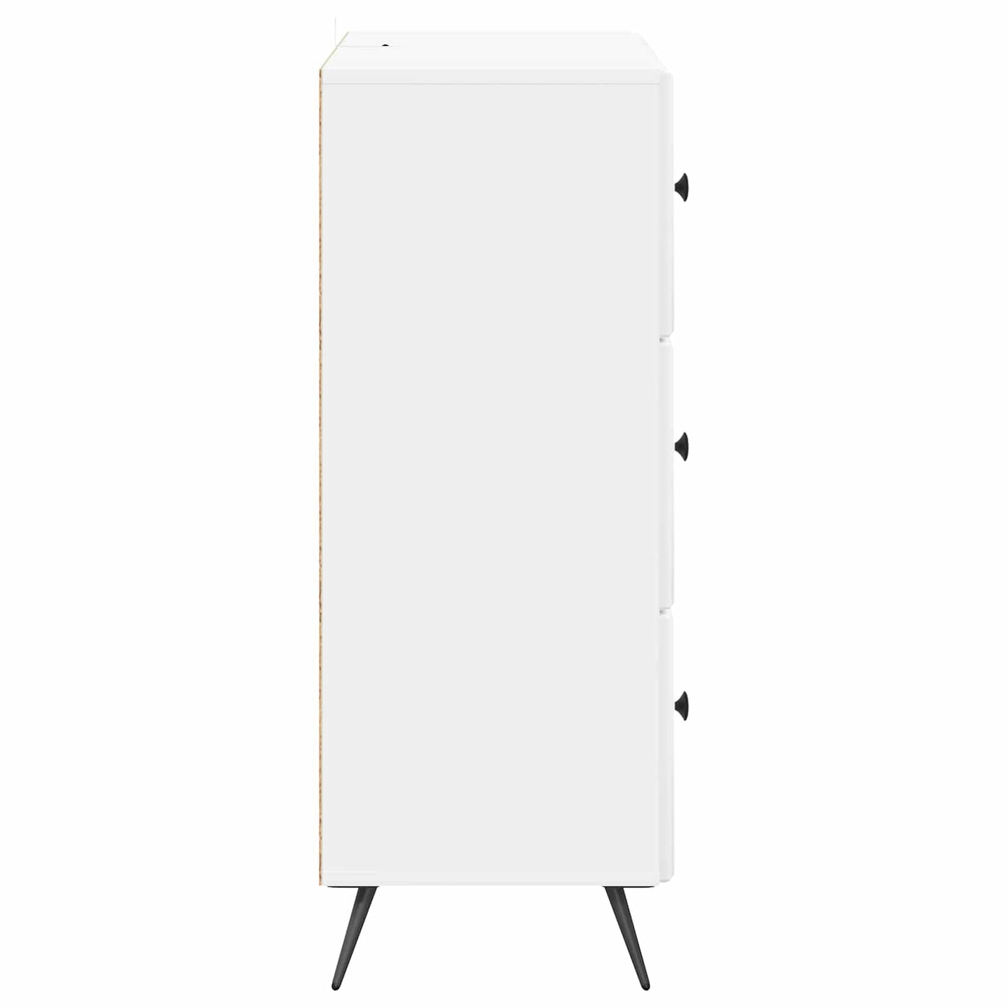 Fiókos szekrény Magasfényű Fehér 66 x 34,5 x 90 cm Szerelt Fa