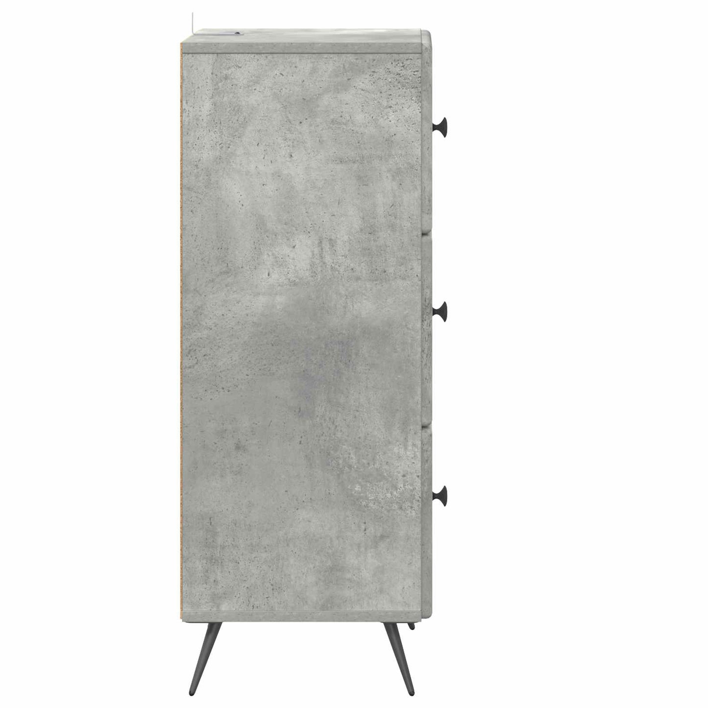 Fiókos szekrény Betonszürke 33 x 34,5 x 90 cm Szerelt Fa