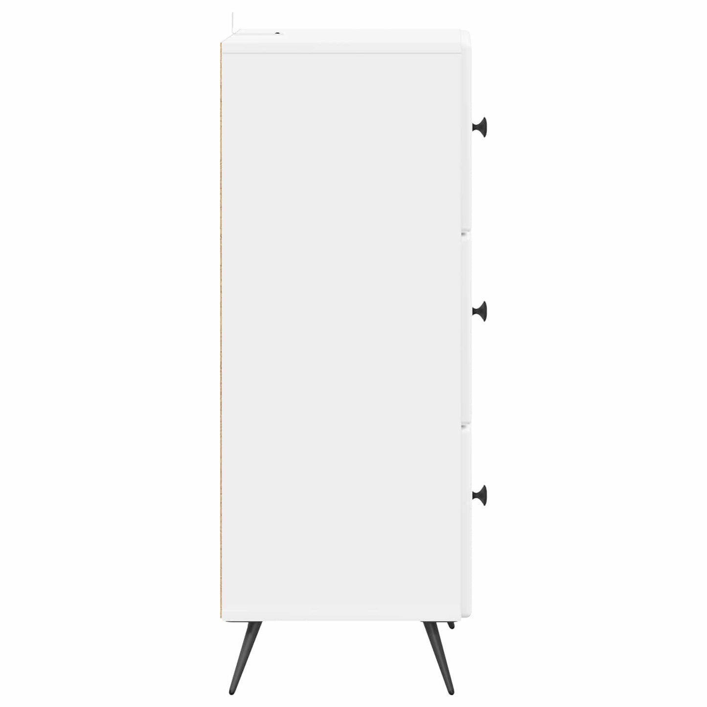 Fiókos szekrény Magasfényű Fehér 33 x 34,5 x 90 cm Szerelt Fa
