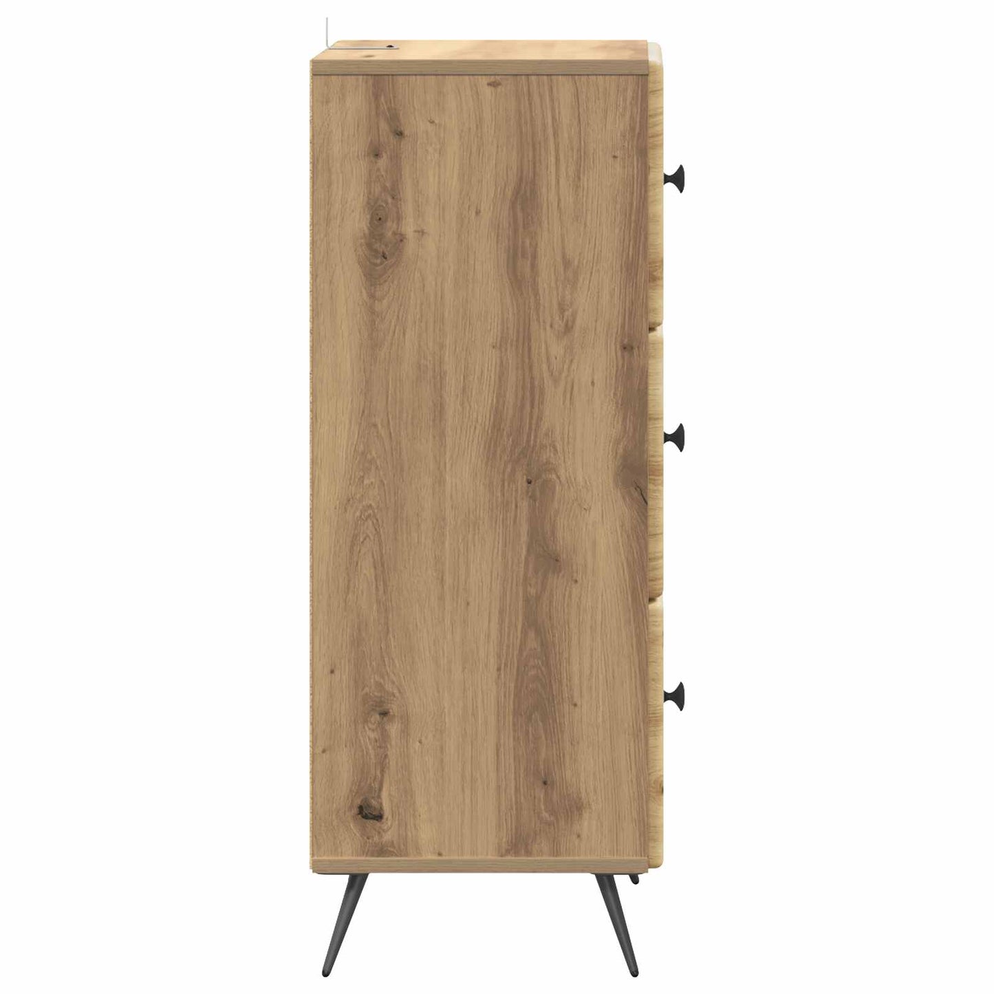 Fiókos szekrény 33 x 34,5 x 90 cm Szerelt Fa Kézműves Tölgy