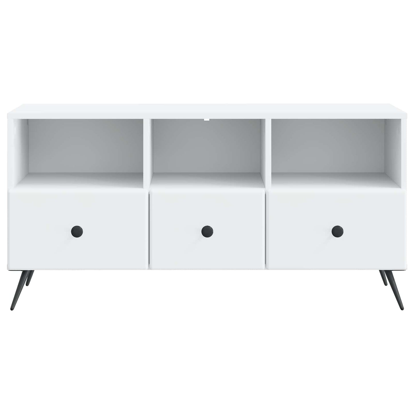 TV szekrény fiókkal Fehér 102 x 34,5 x 50 cm Szerelt Fa