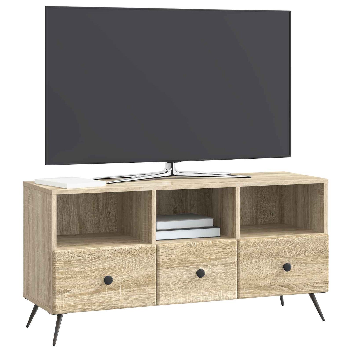 TV szekrény fiókkal Sonoma Tölgy 102 x 34,5 x 50 cm Szerelt Fa