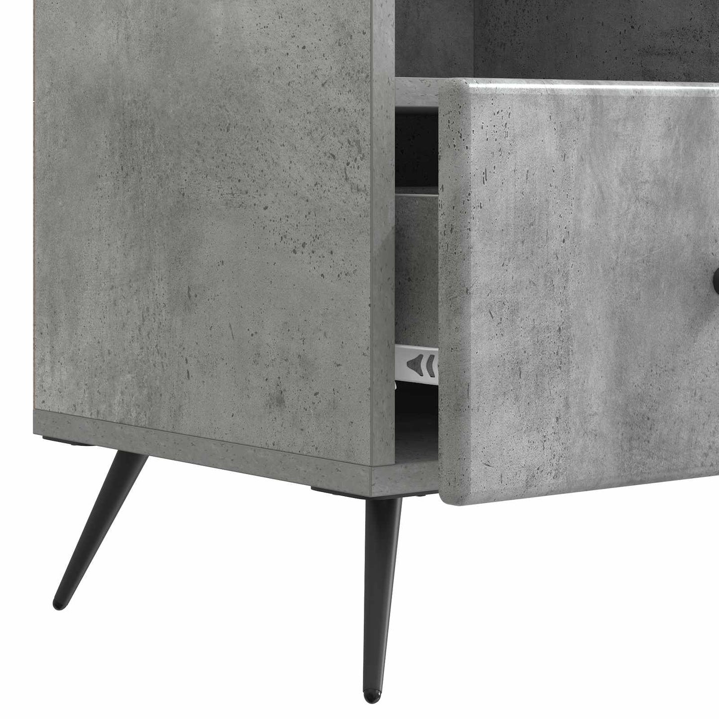 TV szekrény fiókkal Betonszürke 102 x 34,5 x 50 cm Szerelt Fa