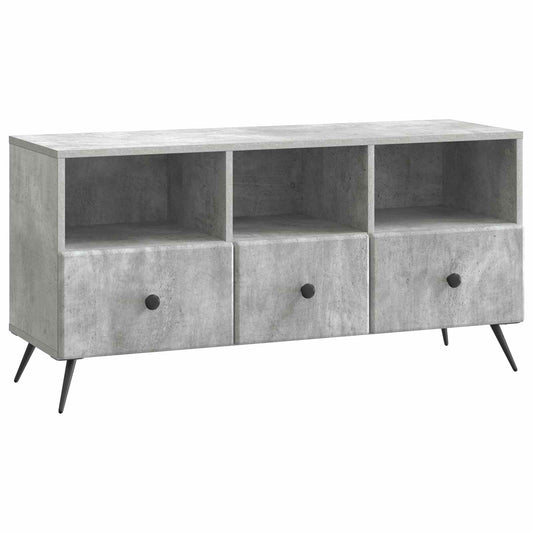TV szekrény fiókkal Betonszürke 102 x 34,5 x 50 cm Szerelt Fa