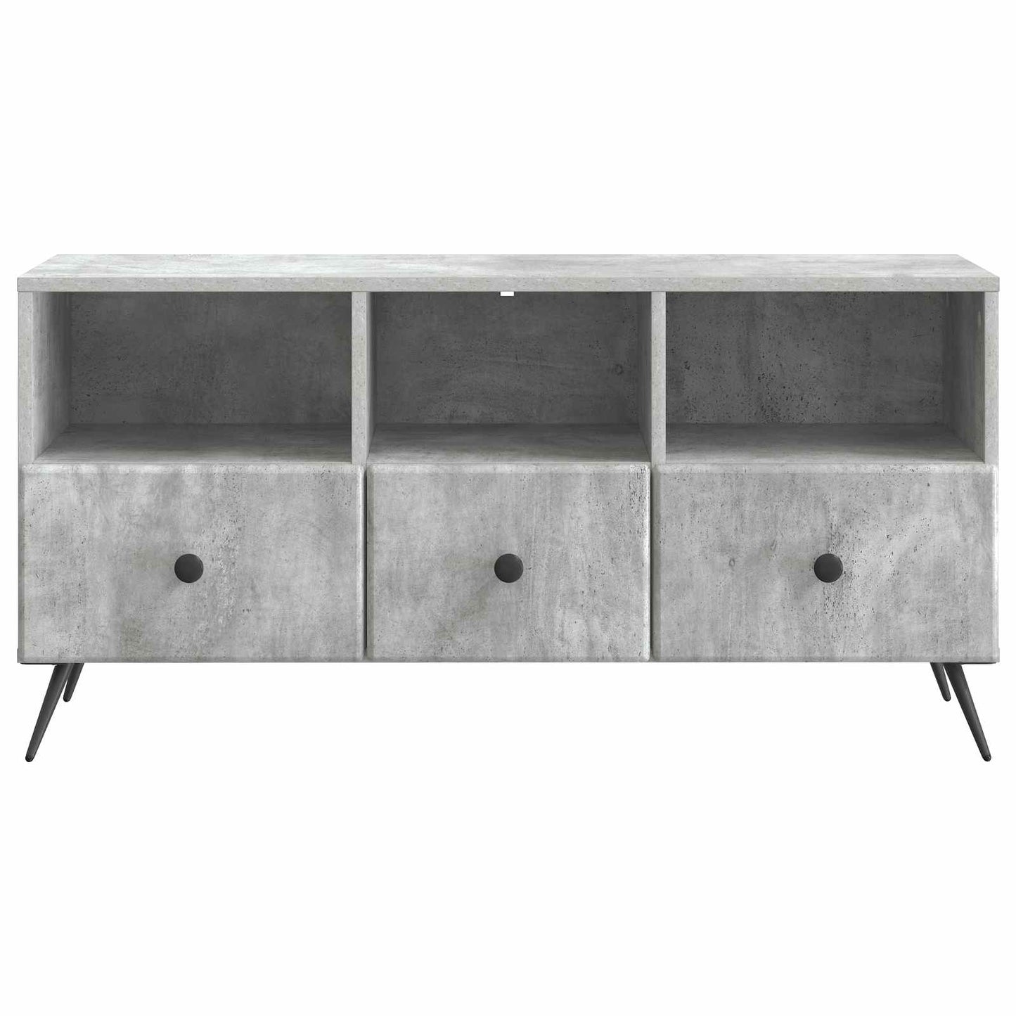 TV szekrény fiókkal Betonszürke 102 x 34,5 x 50 cm Szerelt Fa