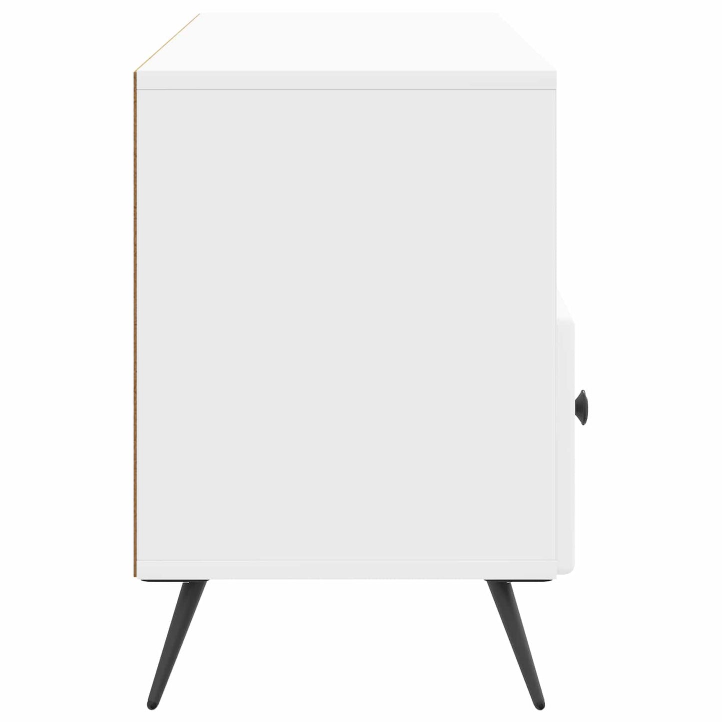 TV szekrény Magasfényű Fehér 102 x 34,5 x 50 cm Szerelt Fa
