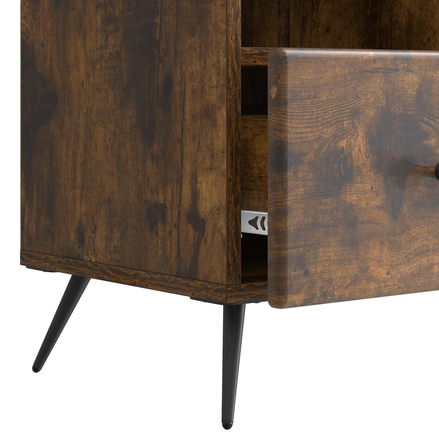 TV szekrény fiókkal Füstös Tölgy 102 x 34,5 x 50 cm Szerelt Fa