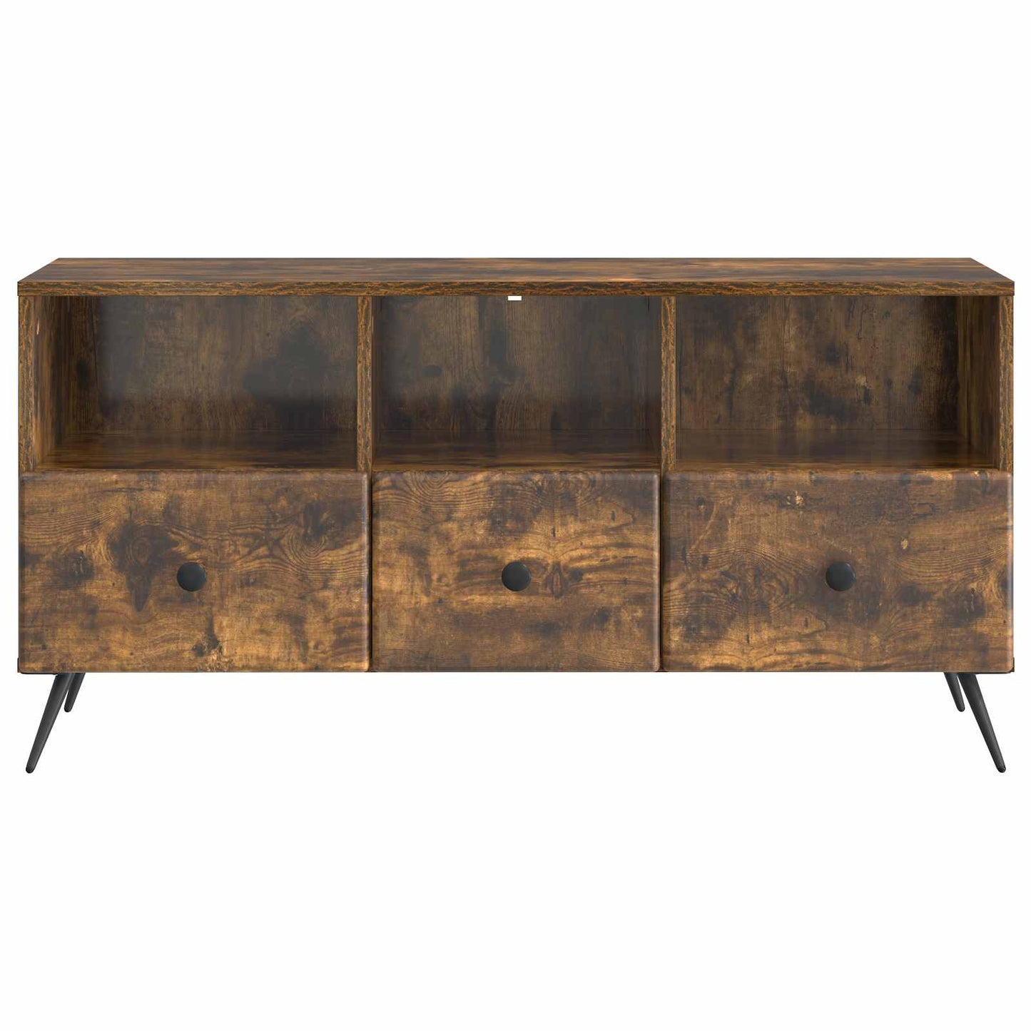 TV szekrény fiókkal Füstös Tölgy 102 x 34,5 x 50 cm Szerelt Fa