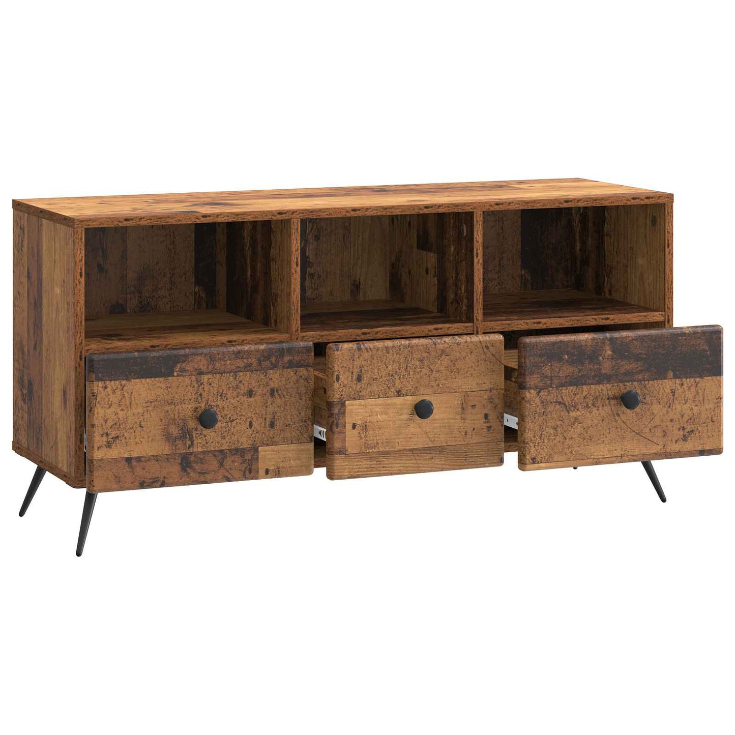 TV szekrény fiókkal Antik Fa 102 x 34,5 x 50 cm Szerelt Fa