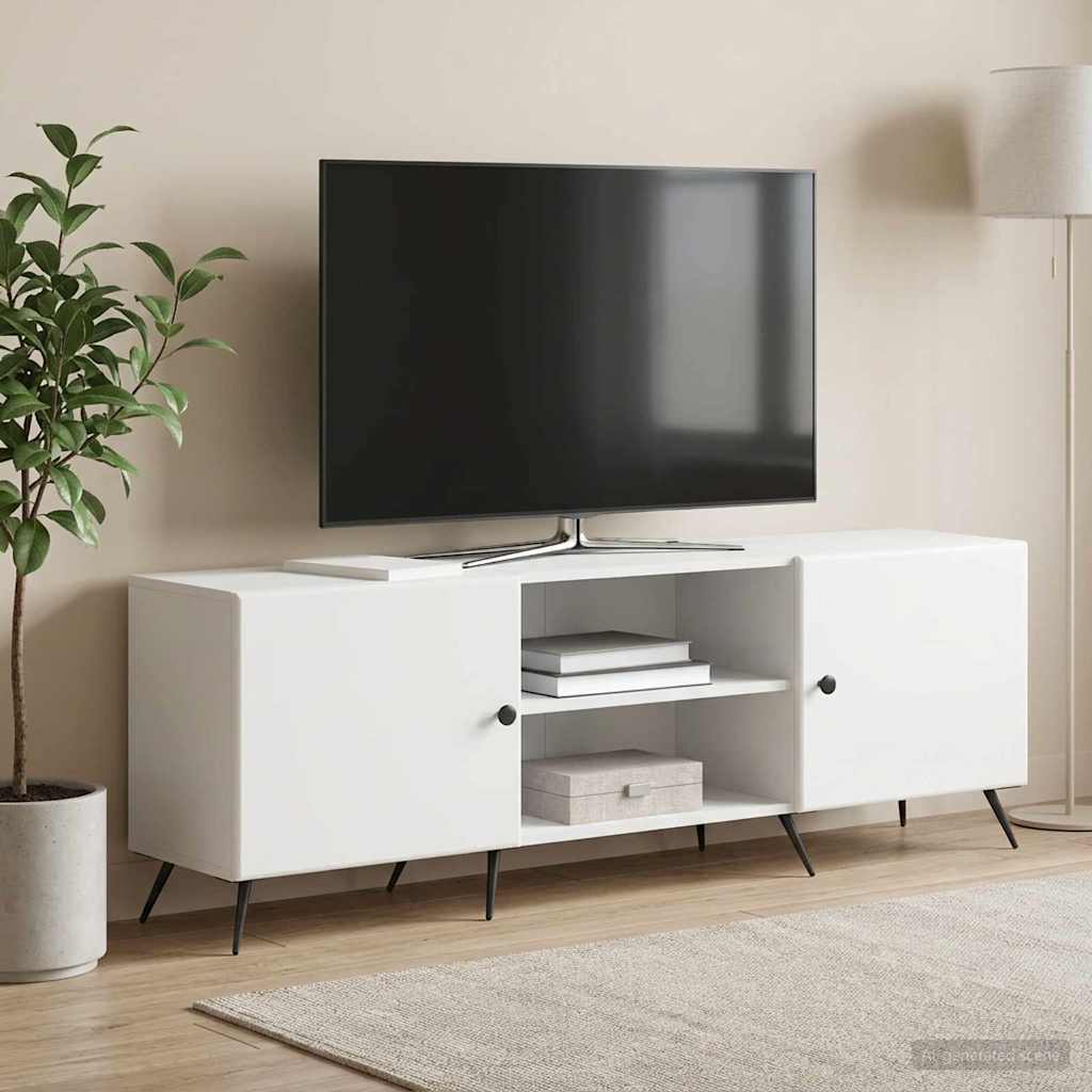TV szekrény Fehér 150 x 31 x 50 cm Szerelt Fa