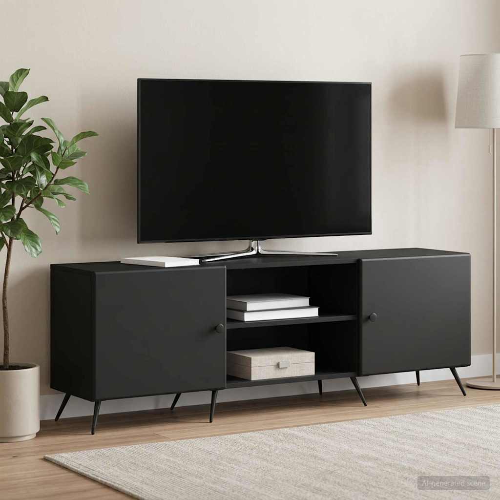 TV szekrény Fekete 150 x 31 x 50 cm Szerelt Fa