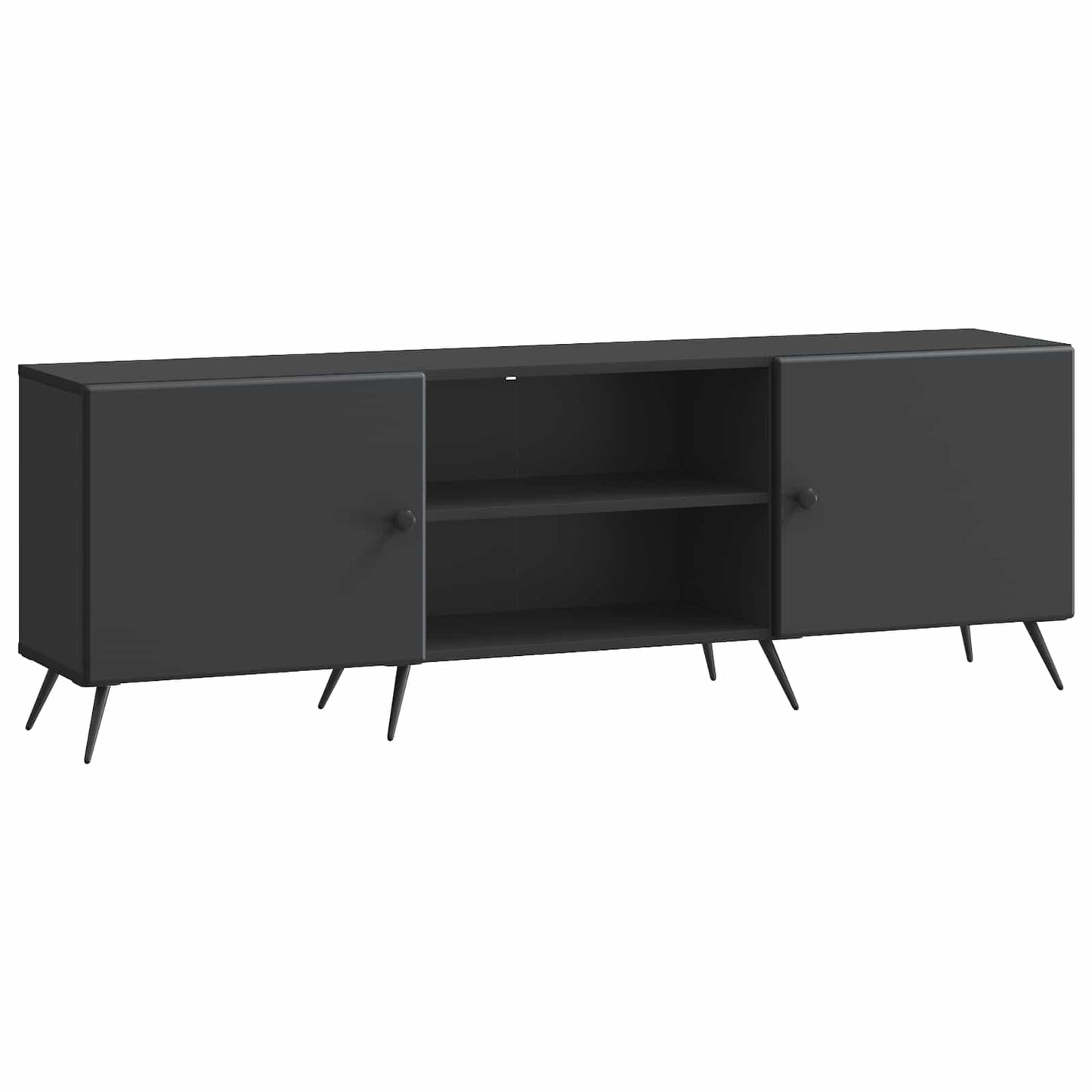 TV szekrény Fekete 150 x 31 x 50 cm Szerelt Fa