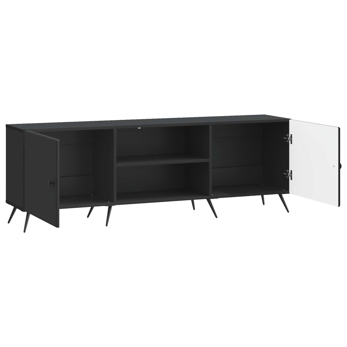 TV szekrény Fekete 150 x 31 x 50 cm Szerelt Fa