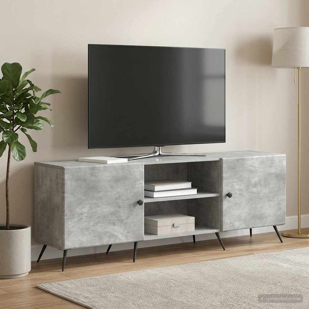 TV szekrény Betonszürke 150 x 31 x 50 cm Szerelt Fa