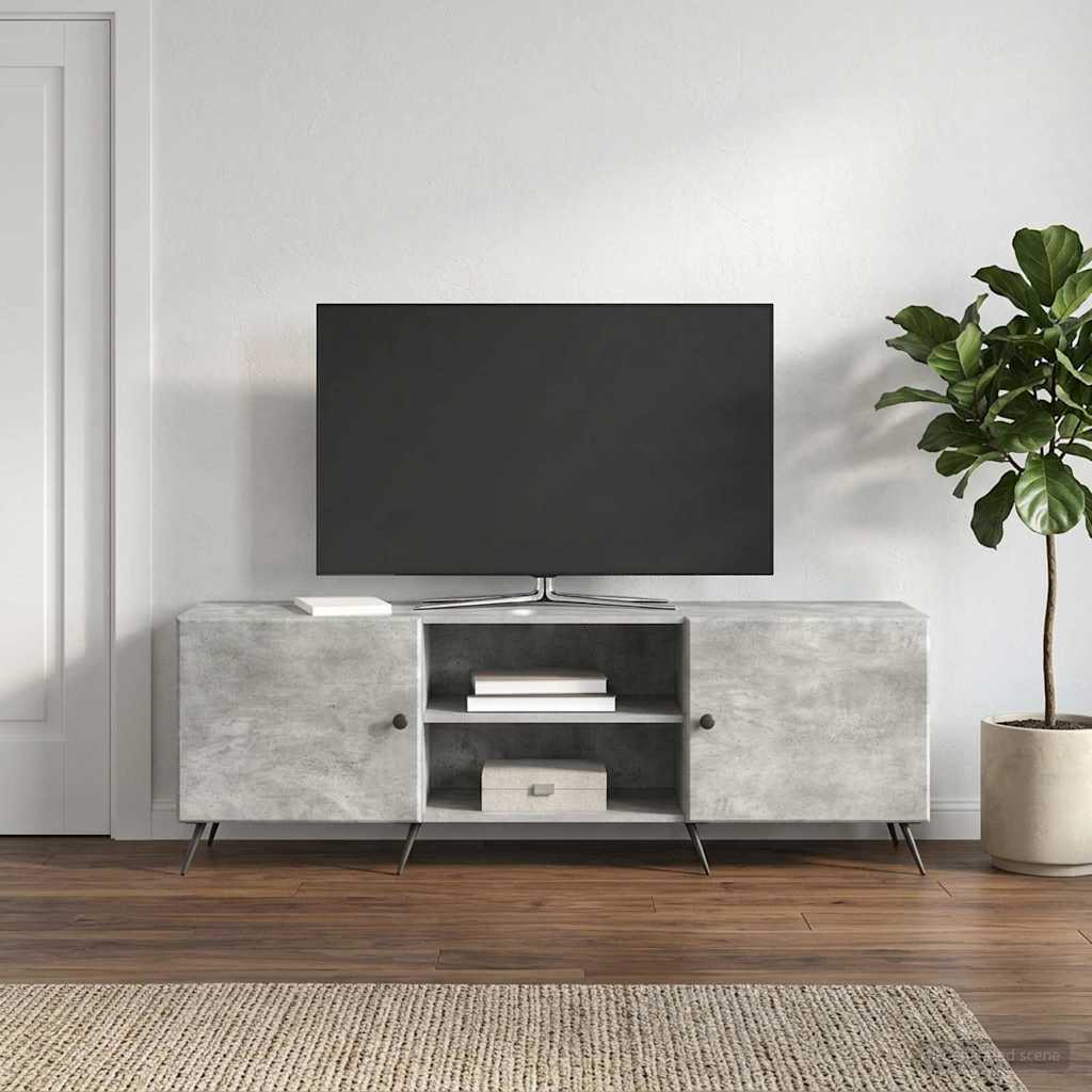 TV szekrény Betonszürke 150 x 31 x 50 cm Szerelt Fa
