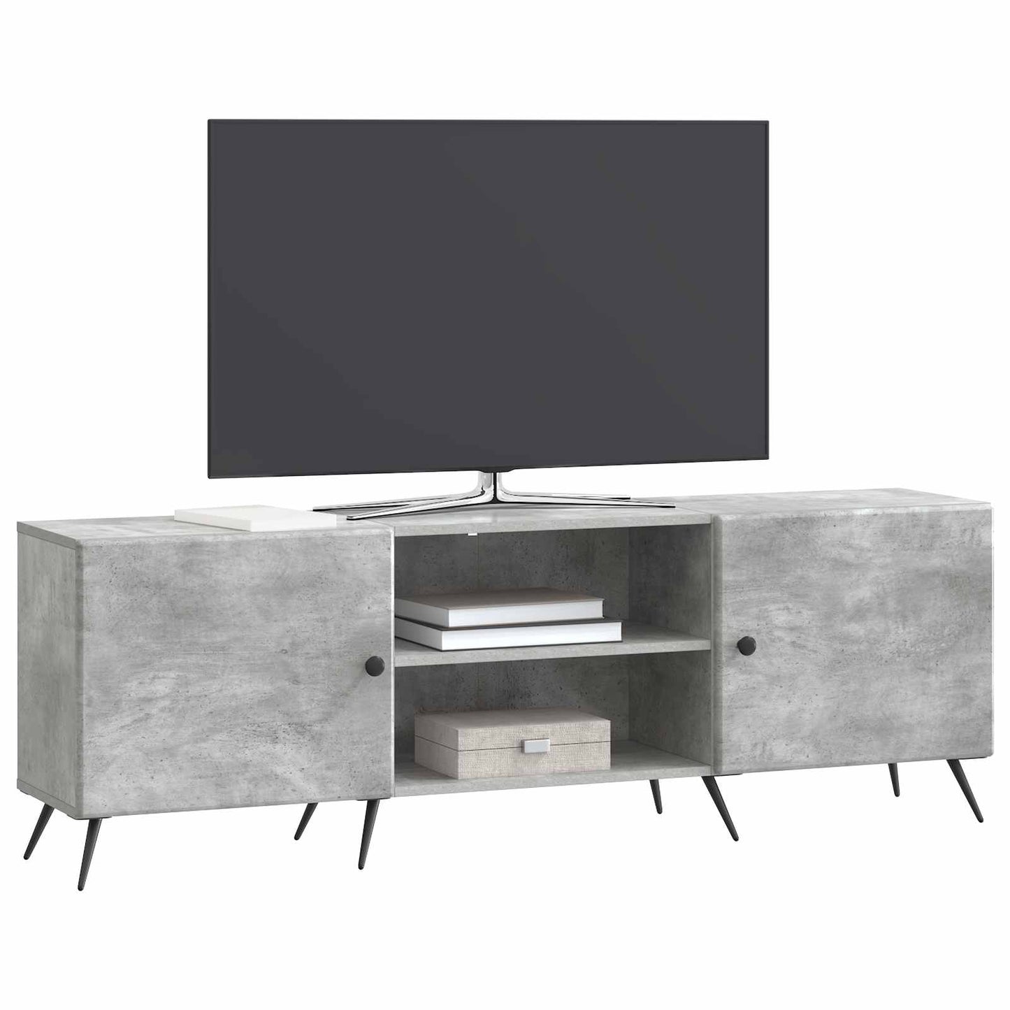 TV szekrény Betonszürke 150 x 31 x 50 cm Szerelt Fa