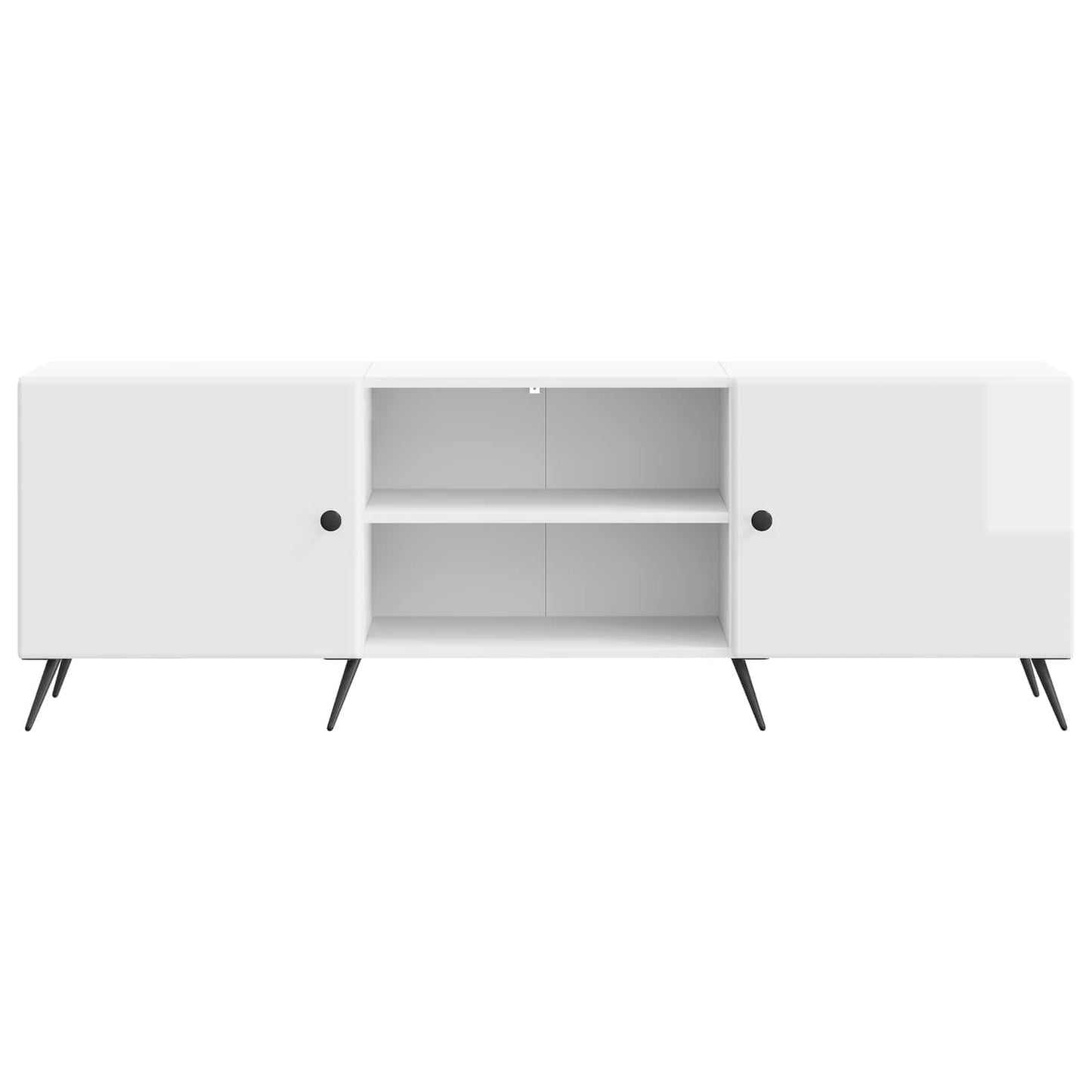 TV szekrény Magasfényű Fehér 150 x 31 x 50 cm Szerelt Fa