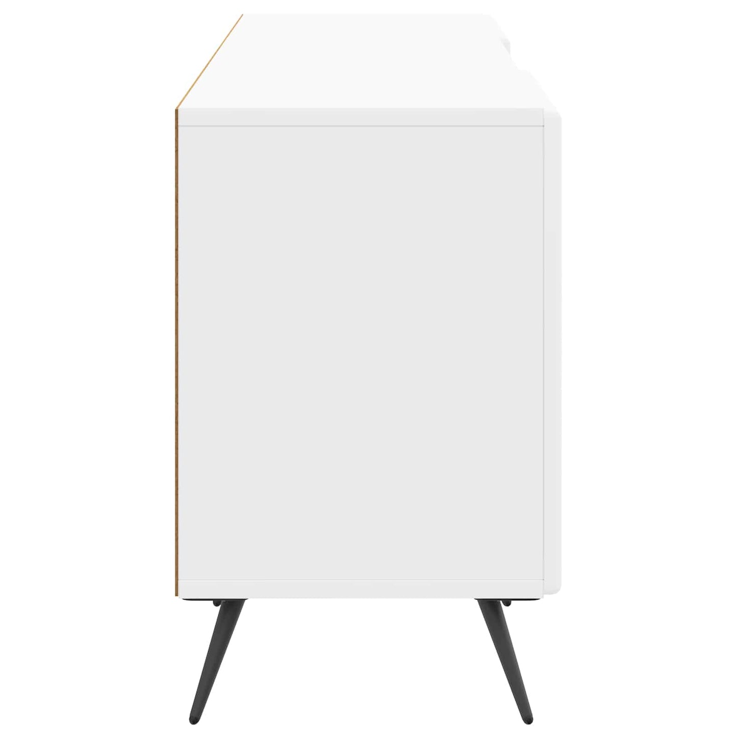 TV szekrény Magasfényű Fehér 150 x 31 x 50 cm Szerelt Fa