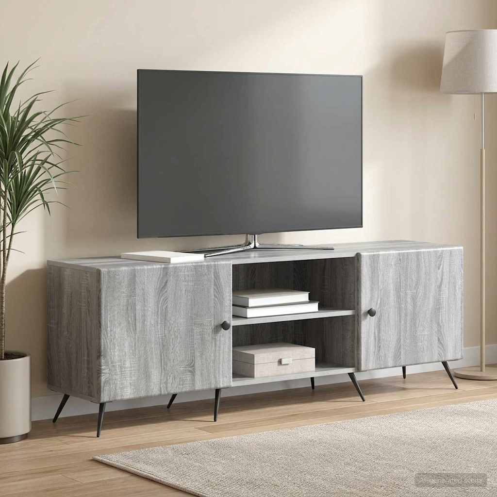TV szekrény 150 x 31 x 50 cm Szürke Sonoma Szerelt Fa