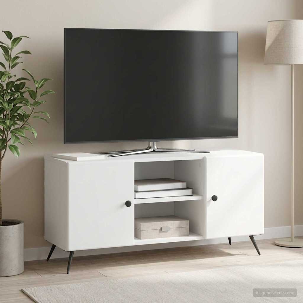 TV szekrény Fehér 102 x 34,5 x 50 cm Szerelt Fa